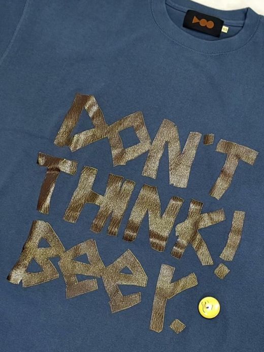 VOO DON'T THINK！ BEER. / Dusty blue