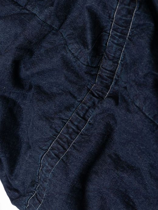 ANACHRONORM QUILTING FISH TAIL COAT / Indigo one wash