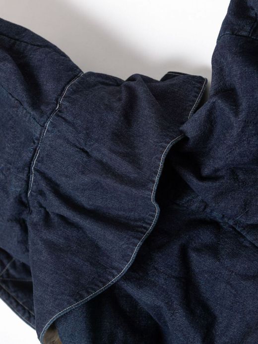 ANACHRONORM QUILTING FISH TAIL COAT / Indigo one wash