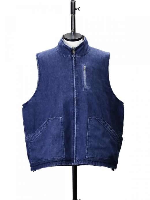 S.F.C WORKER DENIM VEST / Indigo blue