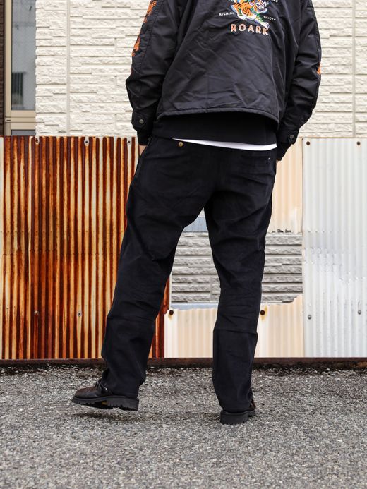 ROARK REVIVAL NEW TRAVEL PANTS 2.0 CORDUROY ST-RELAX TAPERED FIT / Black
