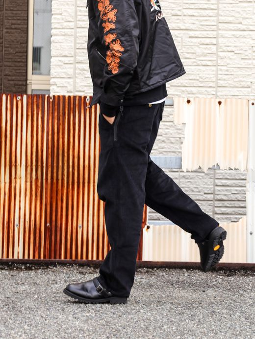 ROARK REVIVAL NEW TRAVEL PANTS 2.0 CORDUROY ST-RELAX TAPERED FIT / Black