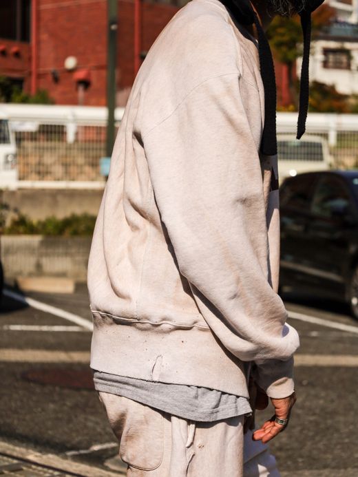 ANACHRONORM COLLEGE SIDE LIB SWEAT / Oatmeal