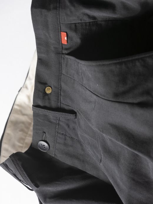 ANACHRONORM 60/40 TUCK SHORTS / Black