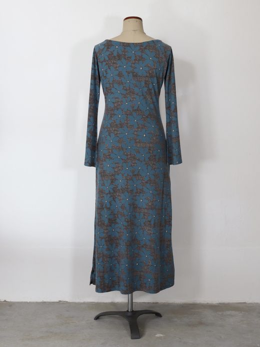 AMBERGLEAM FLOWER CUT BELL DRESS / 3colors