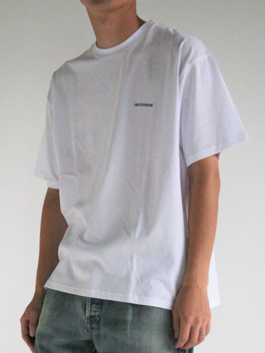 ANACHRONORM STANDARD EMB S/S T-S / White