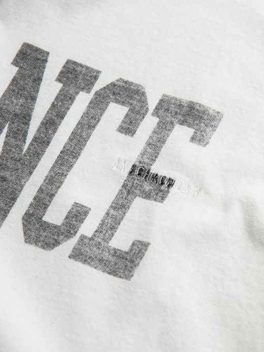 ANACHRONORM BALANCE PRINT DAMAGE S/S T-S / White