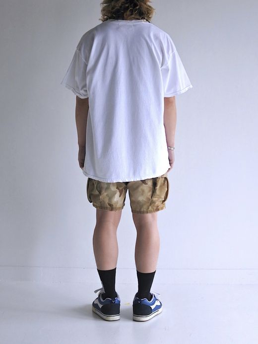 ANACHRONORM BALANCE PRINT DAMAGE S/S T-S / White