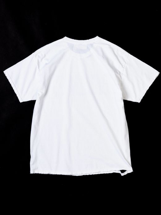 ANACHRONORM BALANCE PRINT DAMAGE S/S T-S / White