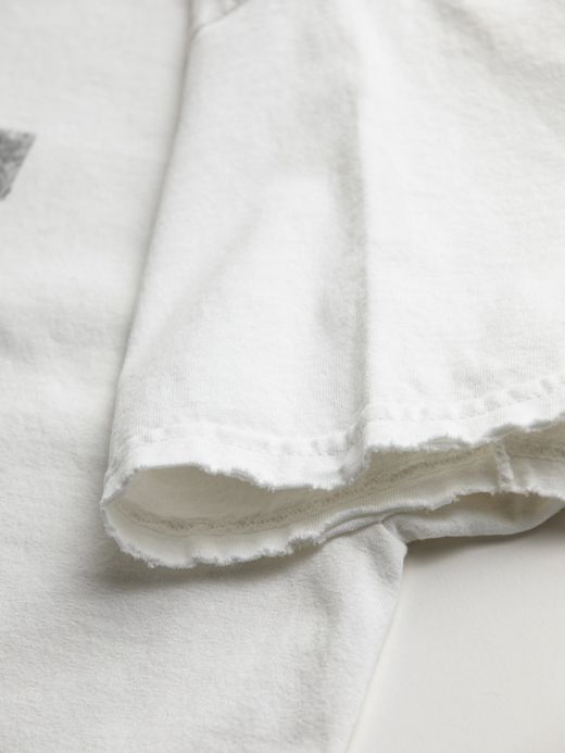 ANACHRONORM BALANCE PRINT DAMAGE S/S T-S / White