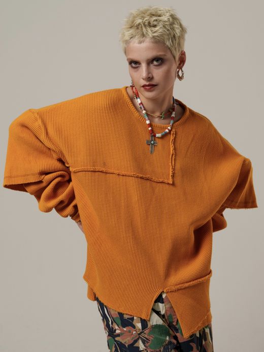 AMBERGLEAM UNBALANCED CUTTING THERMAL / Honey orange