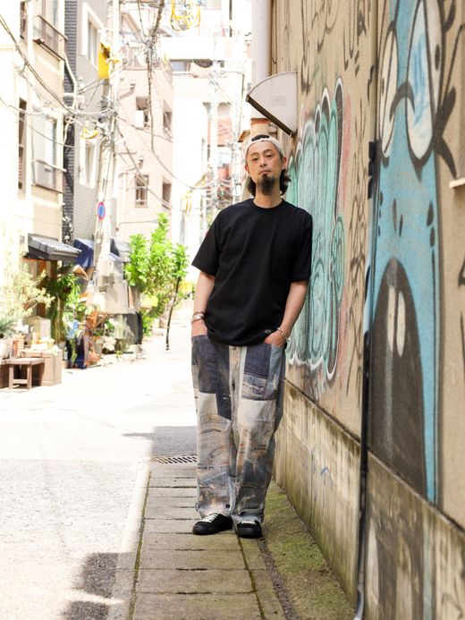 LIFT UP U.S MADE S/S CREW TEE / Black