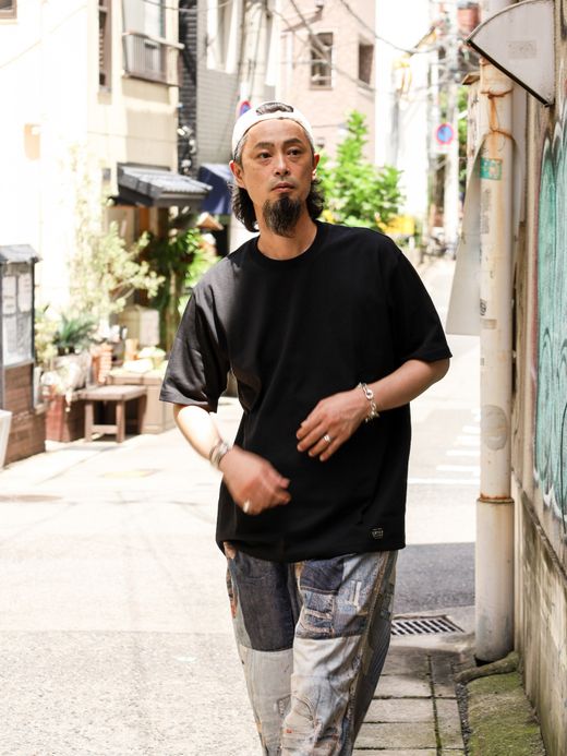 LIFT UP U.S MADE S/S CREW TEE / Black
