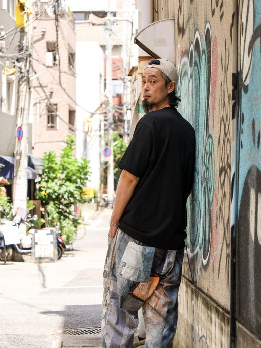 LIFT UP U.S MADE S/S CREW TEE / Black