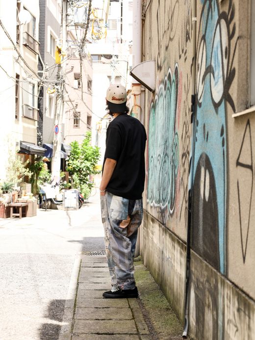 LIFT UP U.S MADE S/S CREW TEE / Black