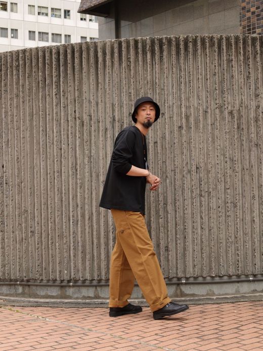 LIFT UP U.S MADE L/S CREW TEE / Black