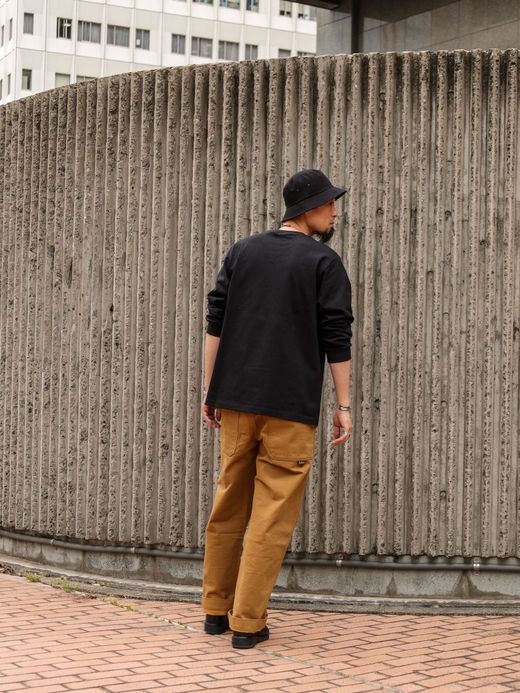 LIFT UP U.S MADE L/S CREW TEE / Black