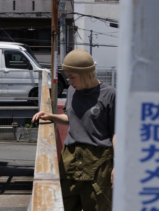 ANACHRONORM STENCIL PIGMENT DYE S/S T-S / Black