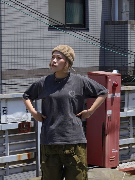ANACHRONORM STENCIL PIGMENT DYE S/S T-S / Black