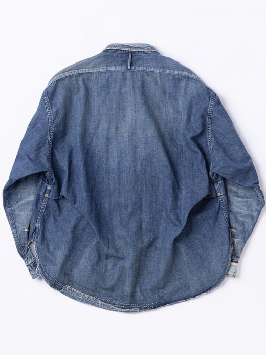 ANACHRONORM REMAKED ReSIZE WORK SHIRT / Indigo