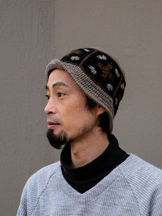 VOO CROSS WOVEN HAT / Gray