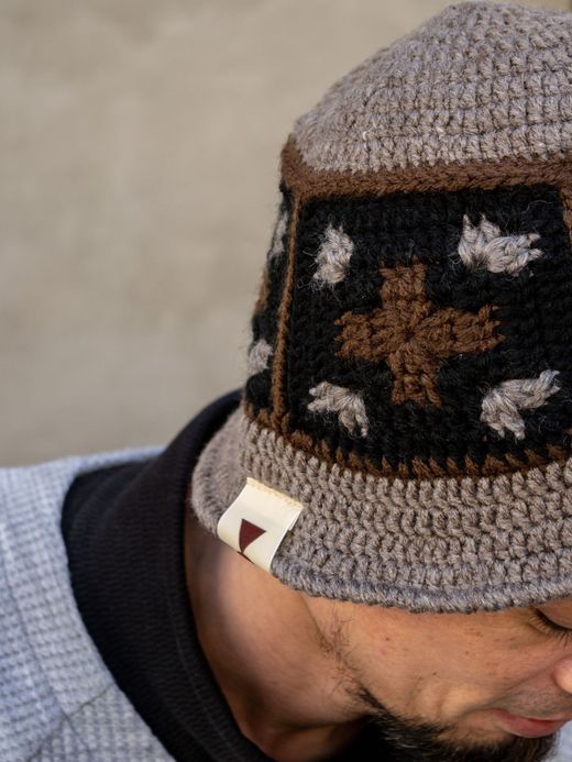 VOO CROSS WOVEN HAT / Gray