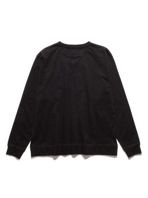 ROARK REVIVAL "LOGO" 9.3oz H/W L/S POCKET TEE / Black