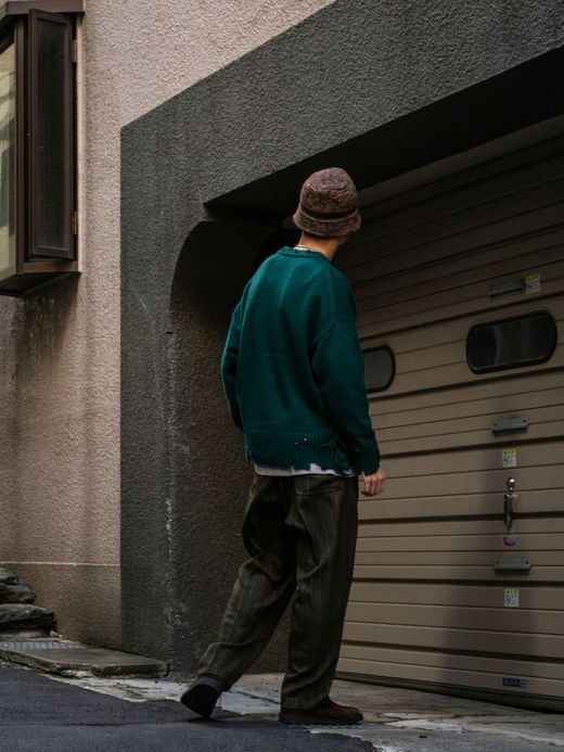 VOO NEO EZ SLACKS STRIPE / Olive