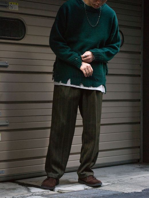 VOO NEO EZ SLACKS STRIPE / Olive