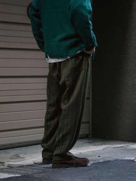 VOO NEO EZ SLACKS STRIPE / Olive