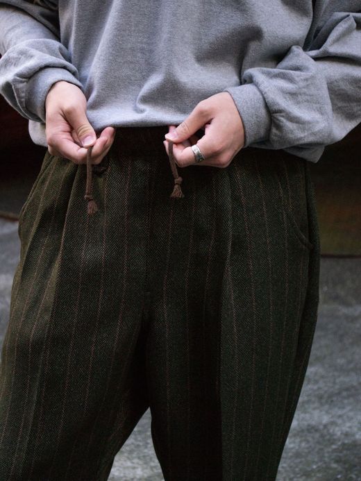 VOO NEO EZ SLACKS STRIPE / Olive