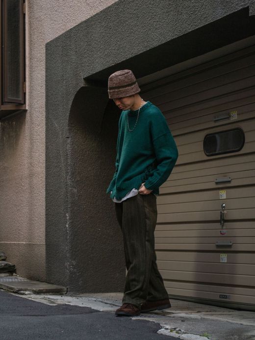 VOO NEO EZ SLACKS STRIPE / Olive