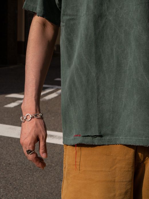 ANACHRONORM DAMAGED PIGMENT S/S T-S / Green