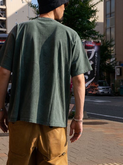 ANACHRONORM DAMAGED PIGMENT S/S T-S / Green