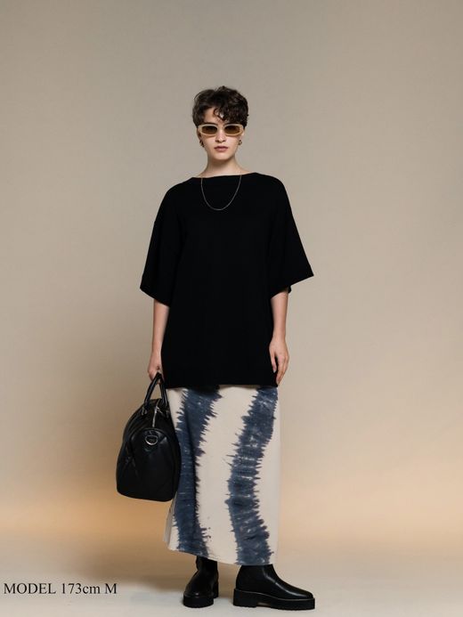 AMBERGLEAM TIEDYE SILK SKIRT / Beige