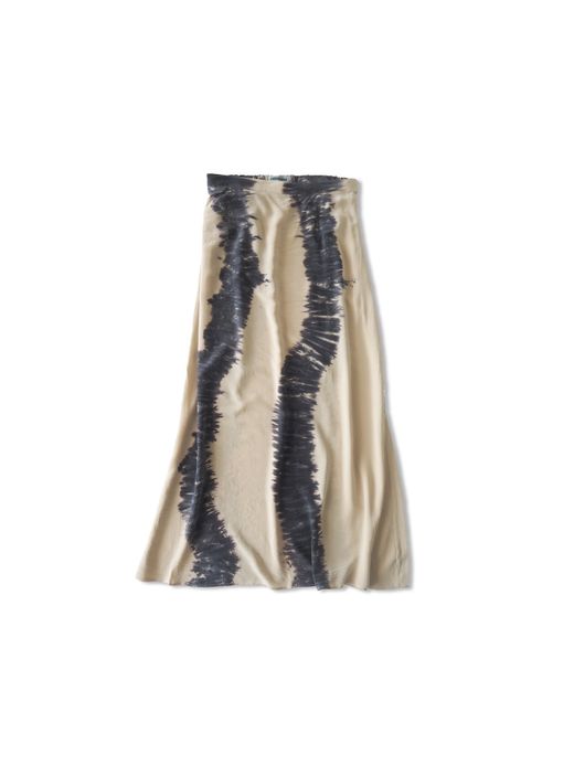 AMBERGLEAM TIEDYE SILK SKIRT / Beige