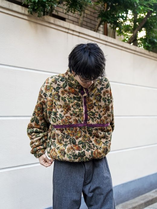 VOO FLOWER FLEECE P. O / 2colors