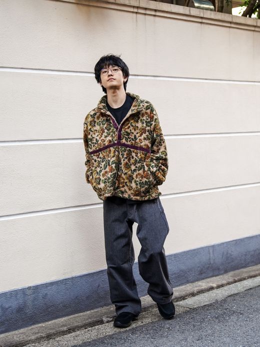 VOO FLOWER FLEECE P. O / 2colors