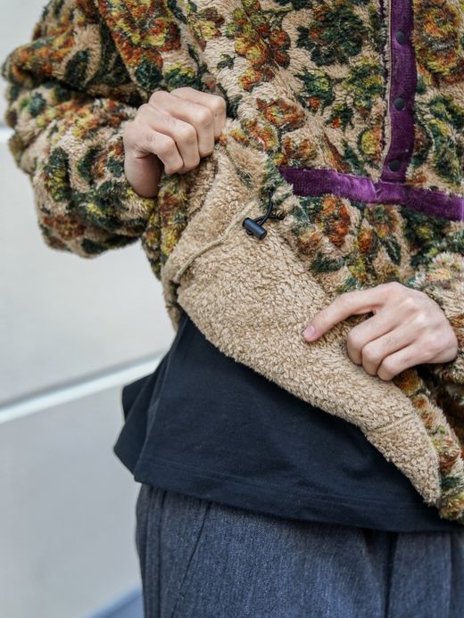 VOO FLOWER FLEECE P. O / 2colors