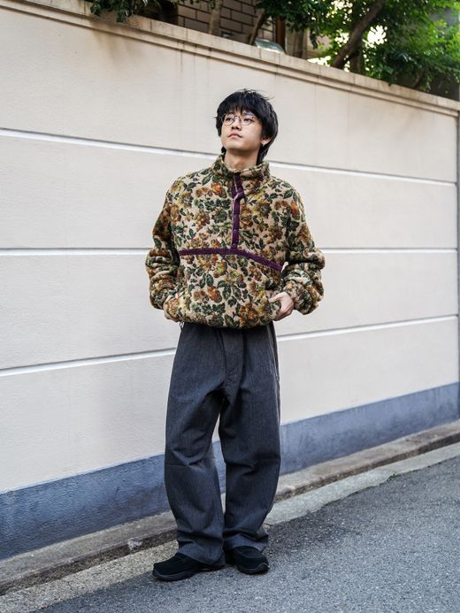 VOO FLOWER FLEECE P. O / 2colors