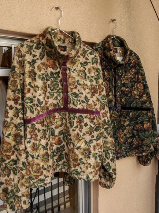 VOO FLOWER FLEECE P. O / 2colors