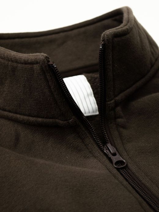S.F.C HALF ZIP SWEAT / Brown
