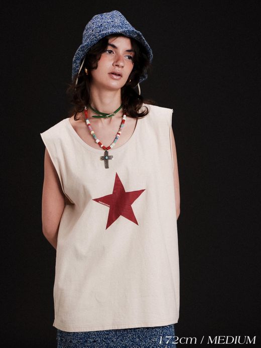 AMBERGLEAM STAR COTTON NOSLEEVE / 5colors