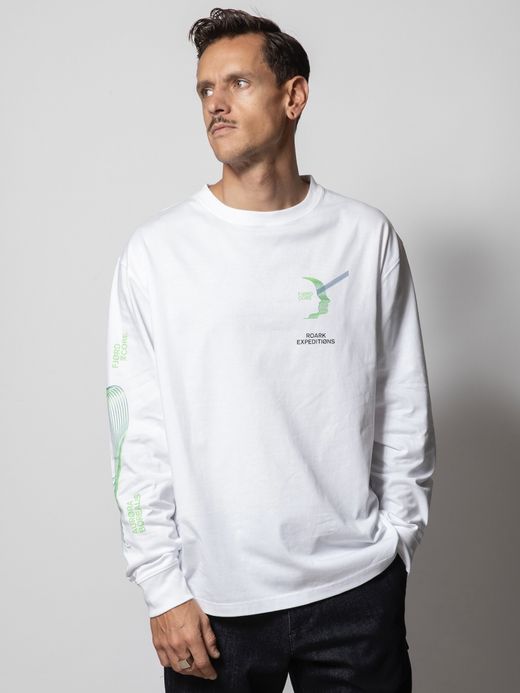 ROARK REVIVAL "AURORA" L/S  TEE/ White