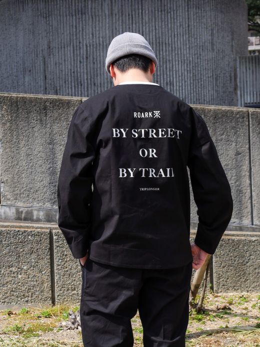ROARK REVIVAL "BY STREET OR BY TRAIL" ENGINEER SHIRTS JACKET / Black