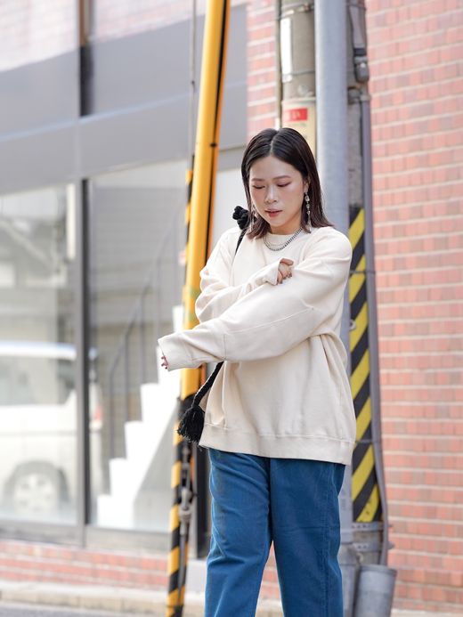 VOO ELVOO PATCH CREW / Ivory