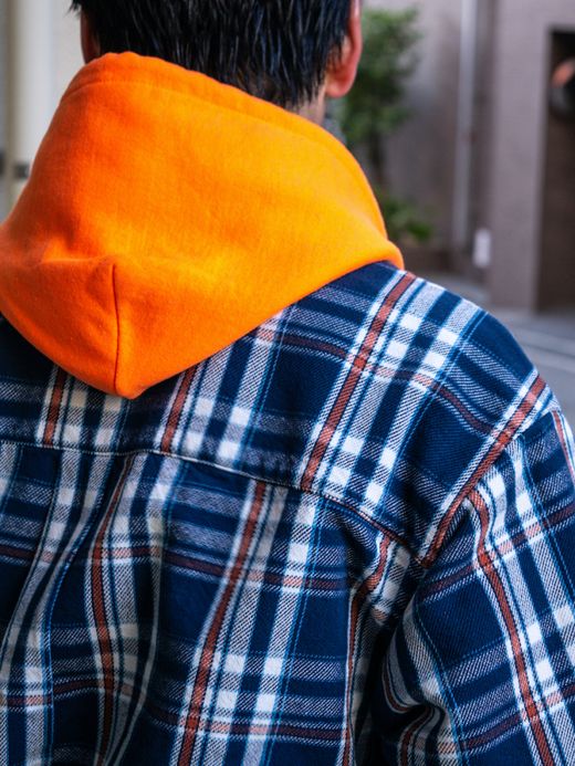 fulton OWN WAY BIG SHIRTS (HEAVY NEL) / Navy check