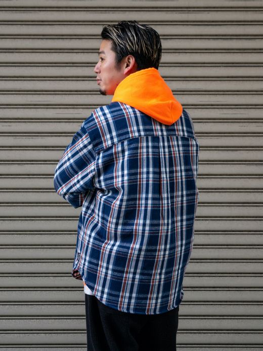 fulton OWN WAY BIG SHIRTS (HEAVY NEL) / Navy check