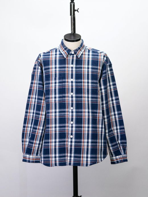 fulton OWN WAY BIG SHIRTS (HEAVY NEL) / Navy check
