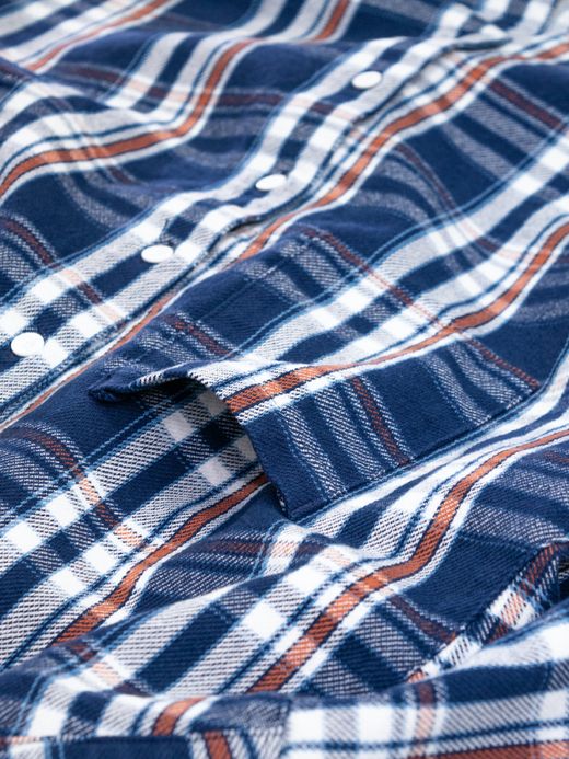 fulton OWN WAY BIG SHIRTS (HEAVY NEL) / Navy check